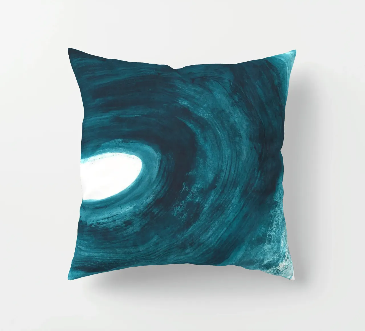 Dalprem Kaur Art - A Wave moves decorative cushion by The Artcircle