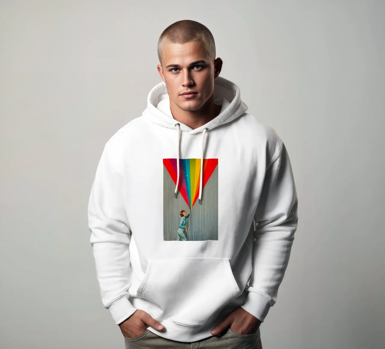 Mostrami l'arcobaleno felpa con cappuccio da Studio Mooodz