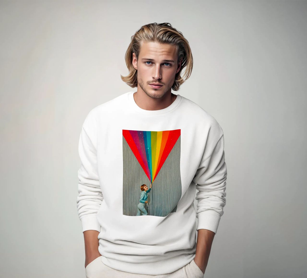 Enséñame el arco iris sudadera de Studio Mooodz