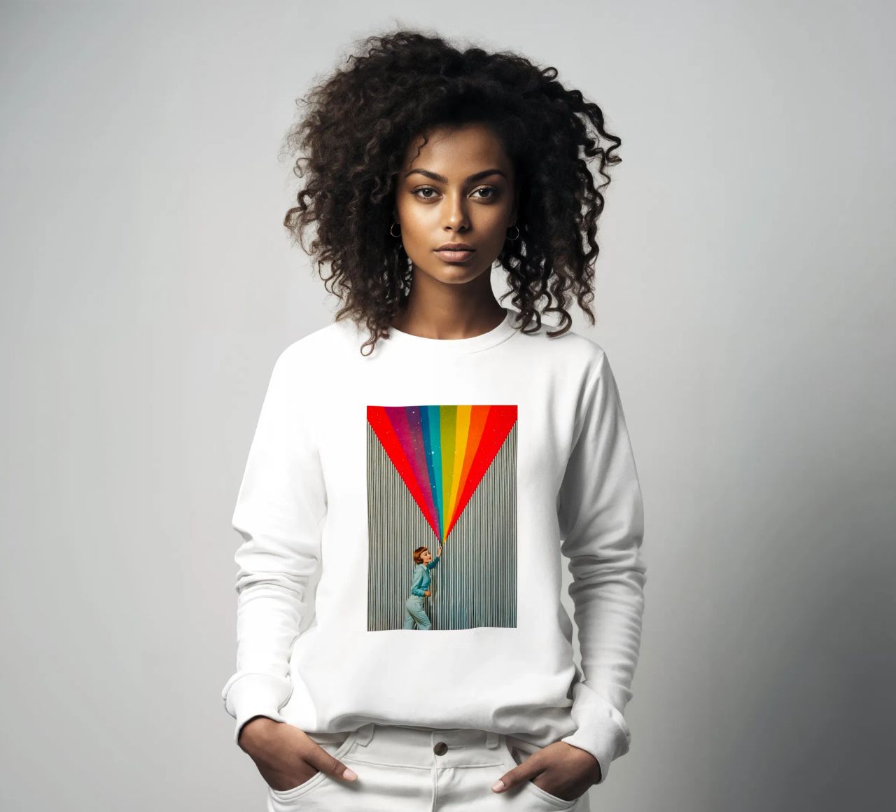 Enséñame el arco iris sudadera de Studio Mooodz