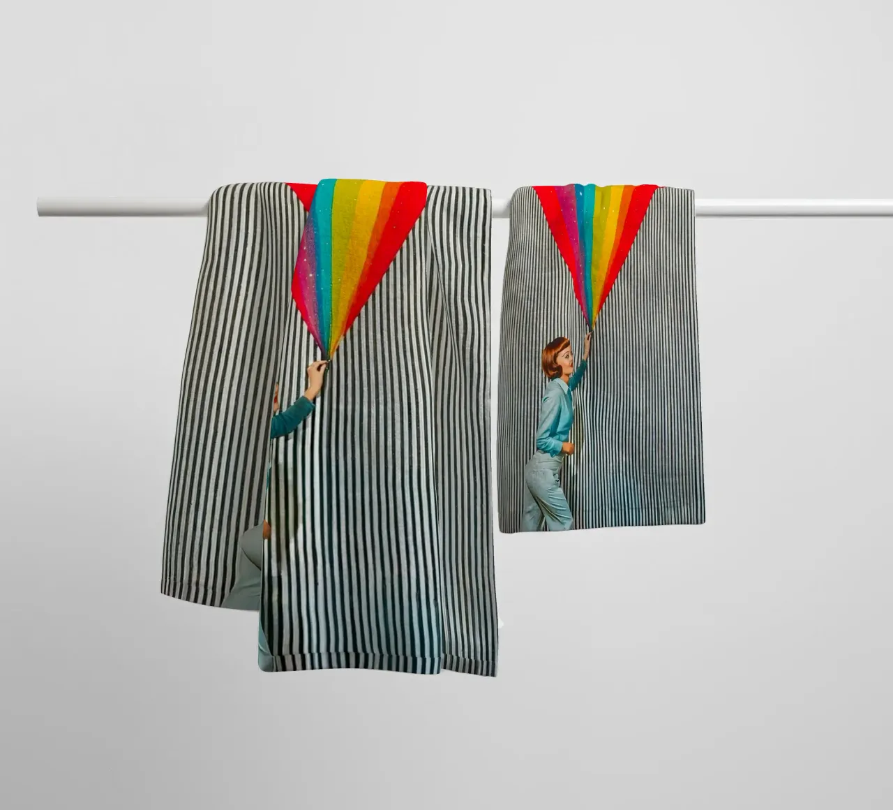 Enséñame el arco iris toalla de baño de Studio Mooodz
