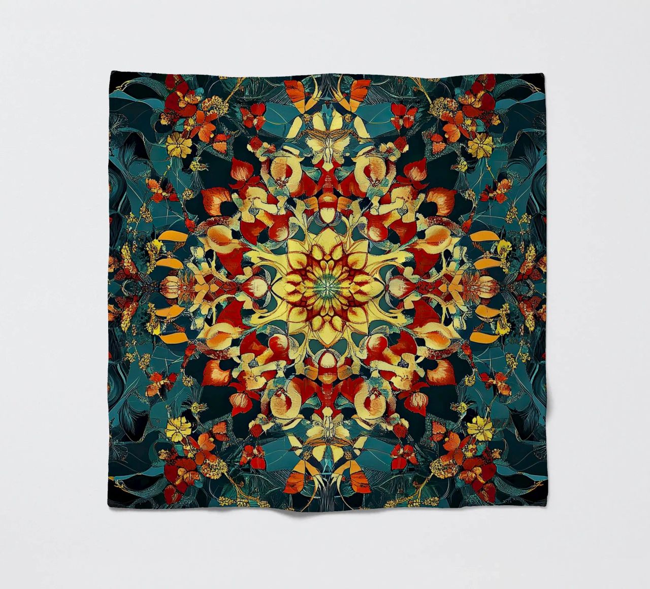 William Morris "Whispers of the Wild: A Morris Perspective" coperta in pile da Nikis Art Studio