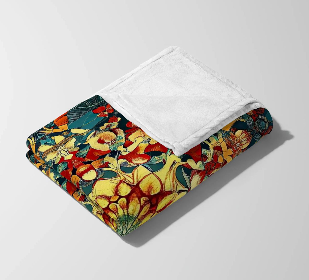 William Morris "Whispers of the Wild: A Morris Perspective" coperta in pile da Nikis Art Studio