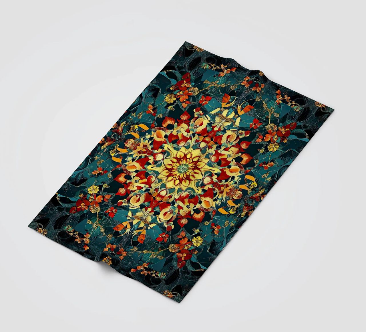 William Morris "Whispers of the Wild: A Morris Perspective" coperta in pile da Nikis Art Studio