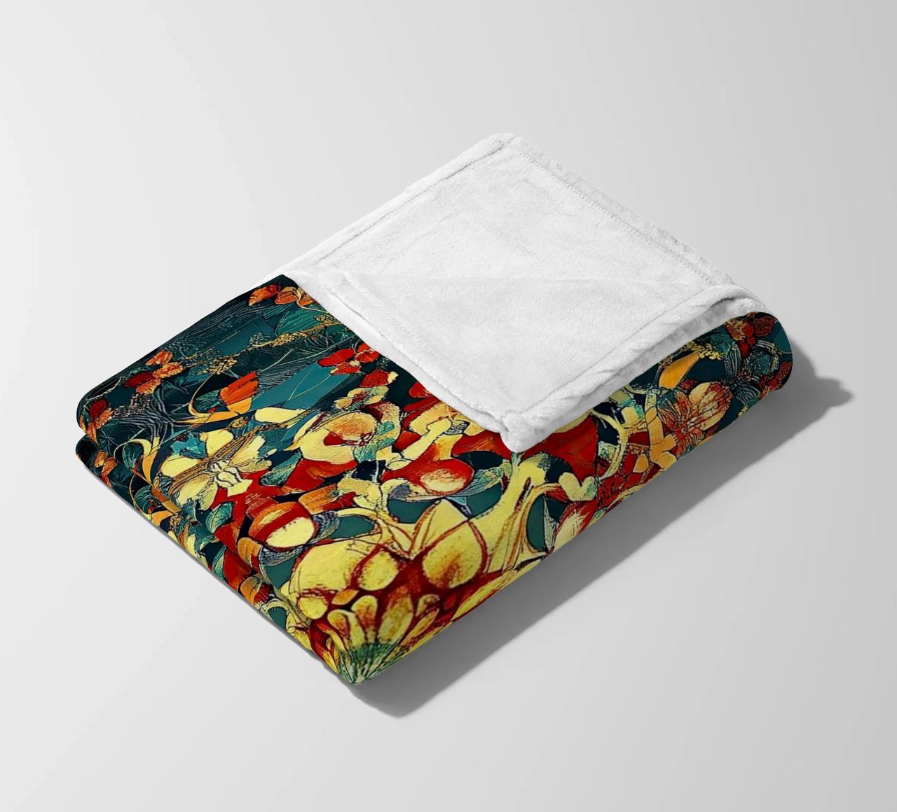 William Morris "Whispers of the Wild: A Morris Perspective" coperta in pile da Nikis Art Studio
