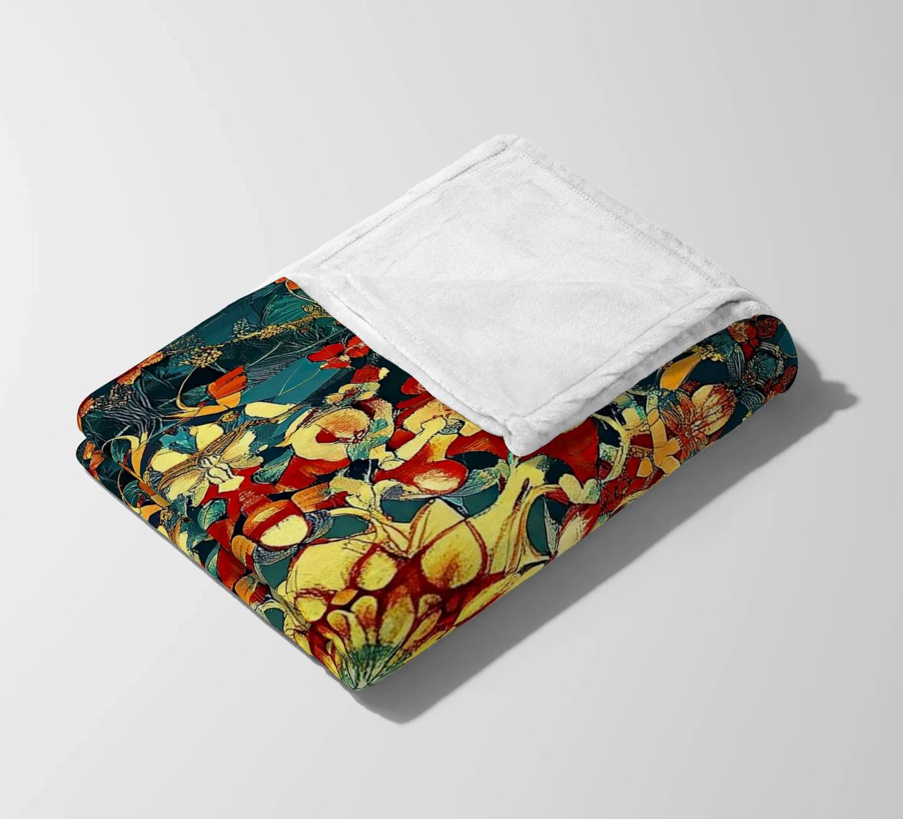William Morris "Whispers of the Wild: A Morris Perspective" coperta in pile da Nikis Art Studio
