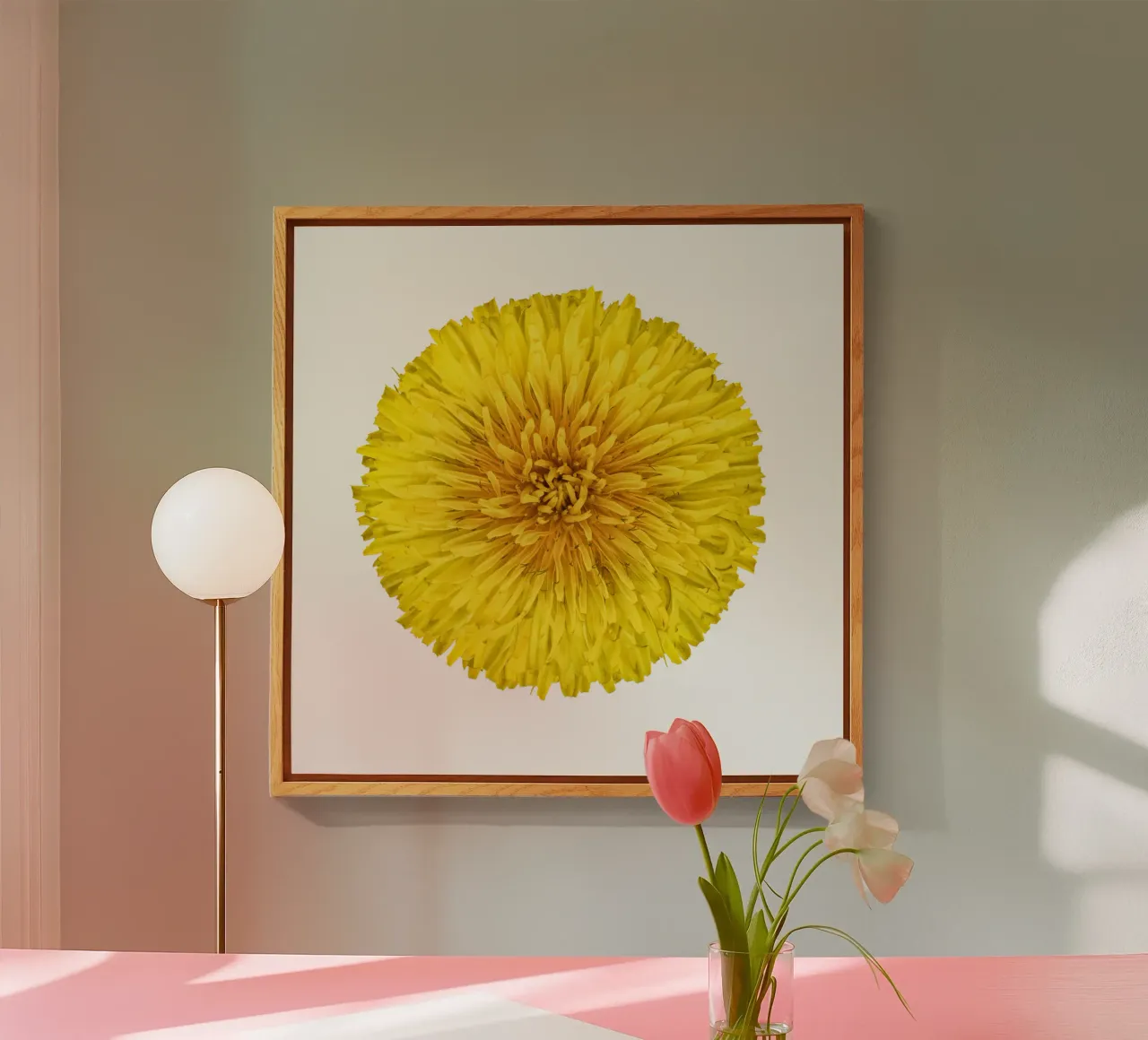Dandelion Flower acrylic glass by Curious Collections by Marielle Leenders