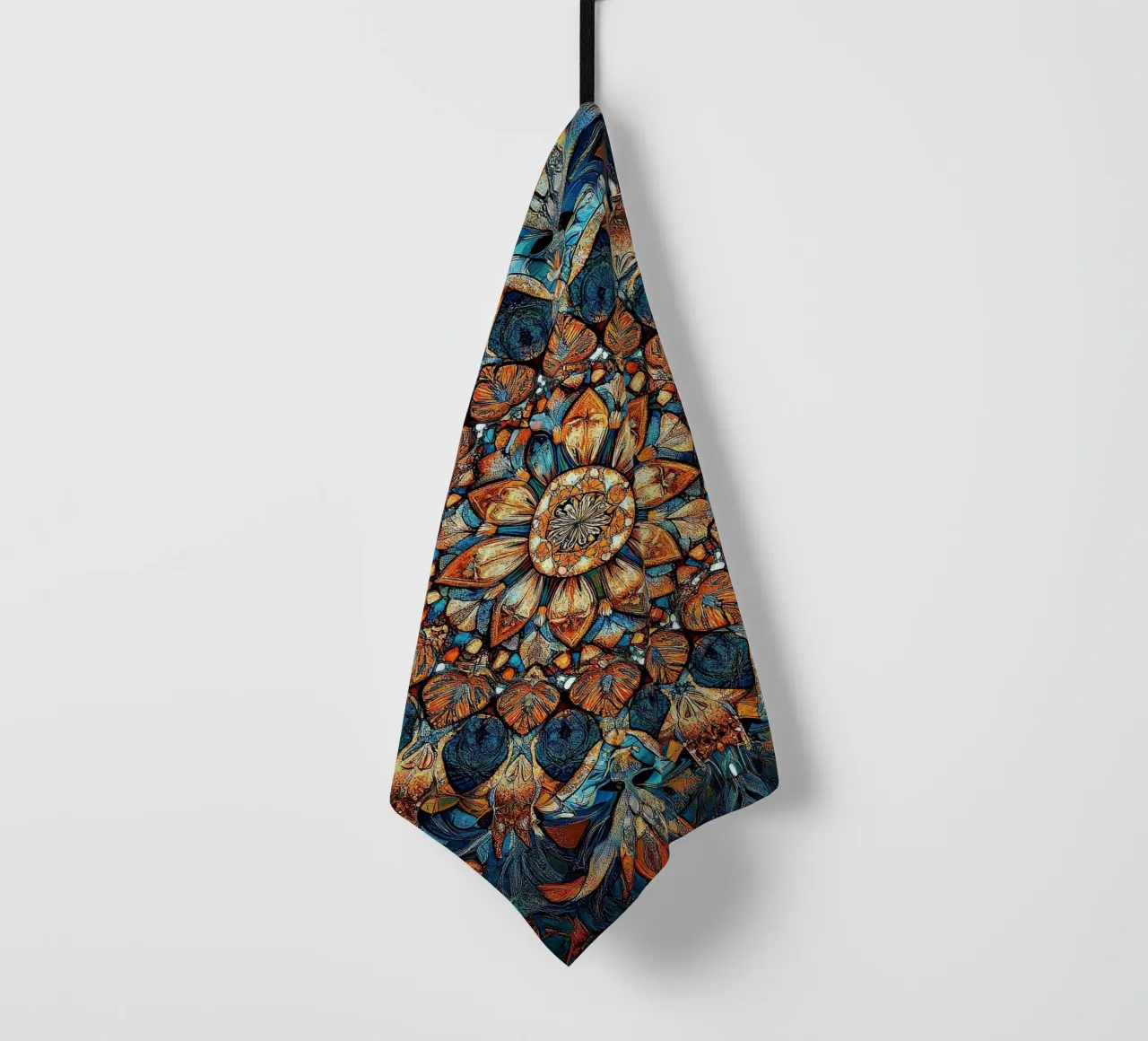 William Morris "Heritage Blooms: A Tribute to William Morris tea towel by Nikis Art Studio
