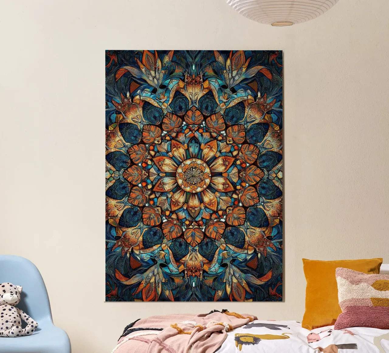 William Morris "Heritage Blooms: A Tribute to William Morris poster con telaio in alluminio da Nikis Art Studio