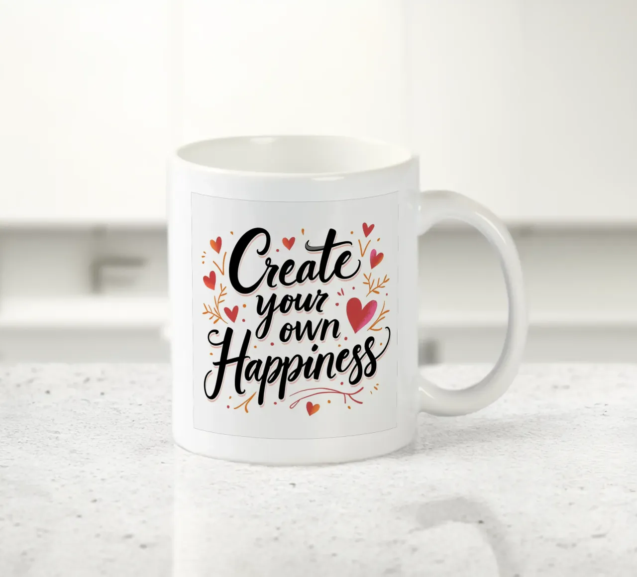 Creare la propria felicità tazza in ceramica da inspirational quote