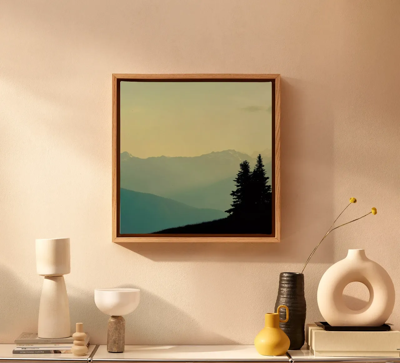 What A Wonderful World tela con Cornice a cassetta da Robin Delean