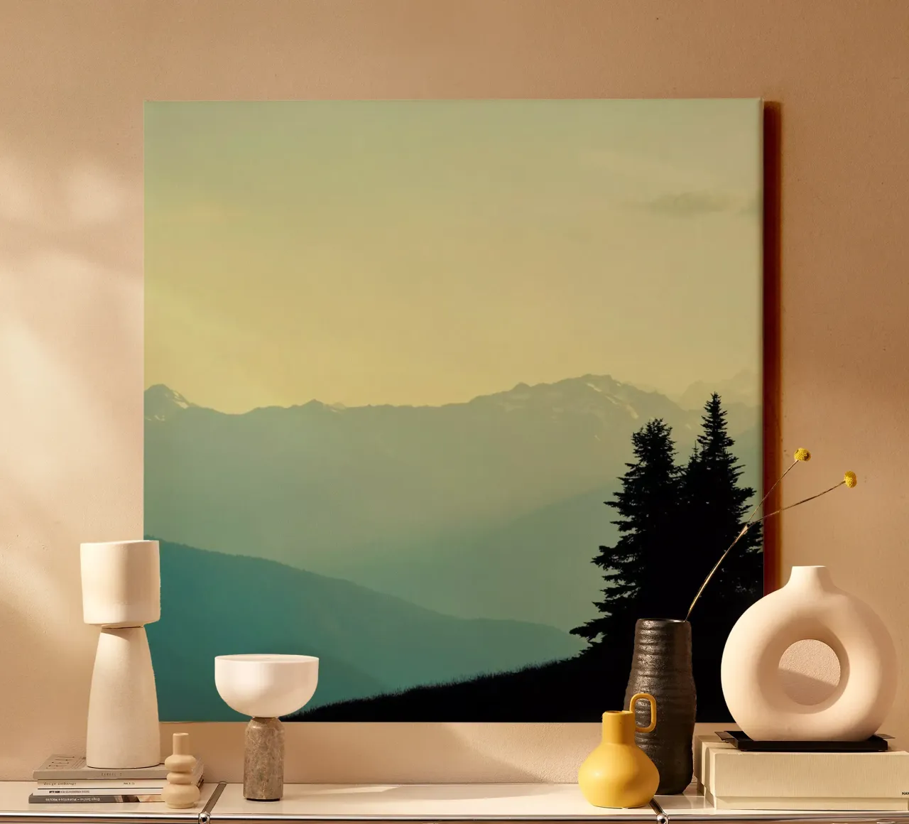 What A Wonderful World tela con Cornice a cassetta da Robin Delean