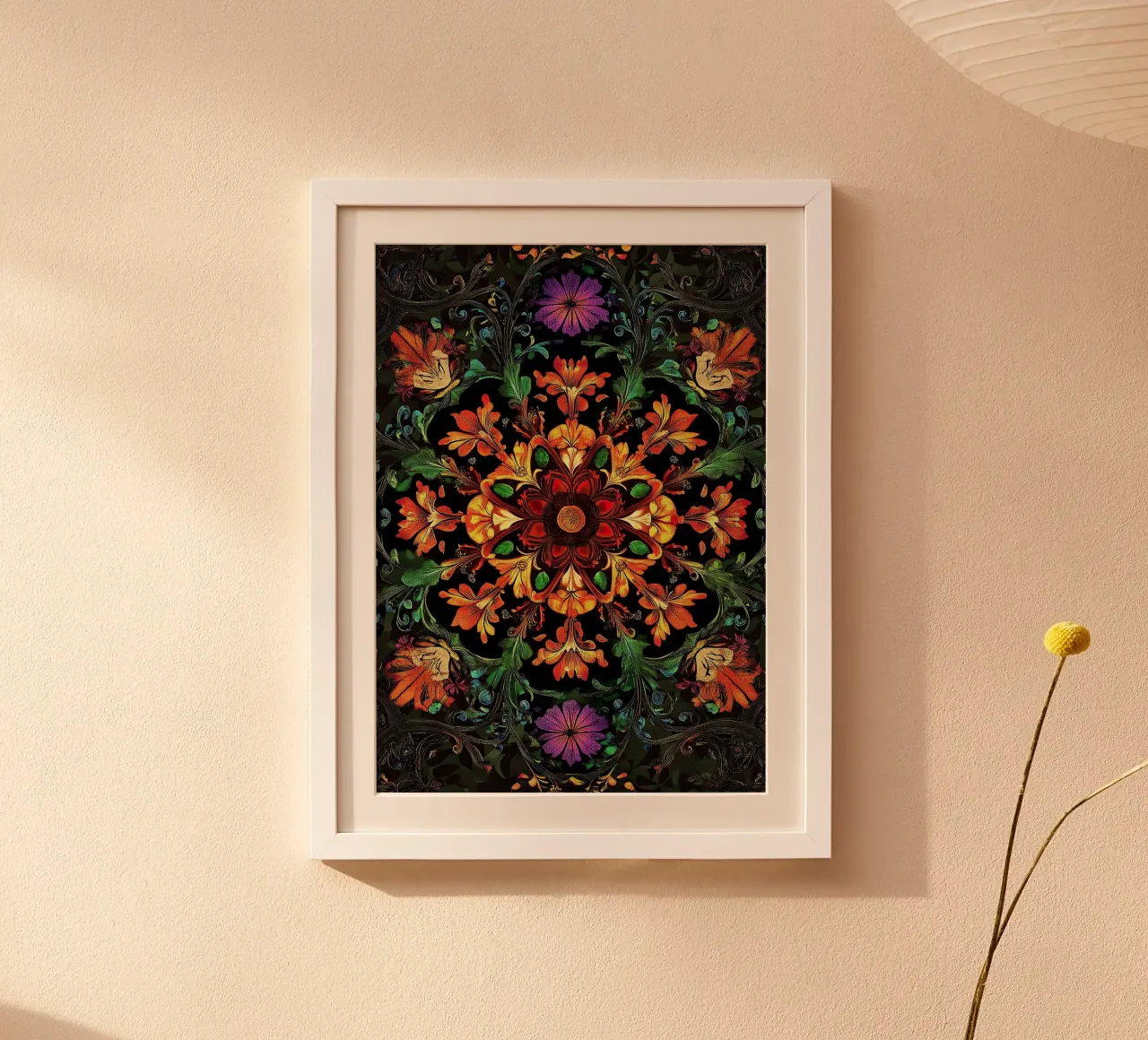 William Morris "The Floral Narrative: Telling Stories with M poster con telaio in plastica da Nikis Art Studio