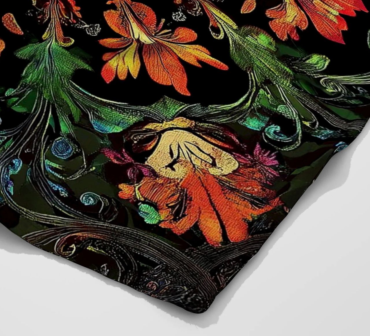 William Morris "The Floral Narrative: Telling Stories with M coperta in pile da Nikis Art Studio
