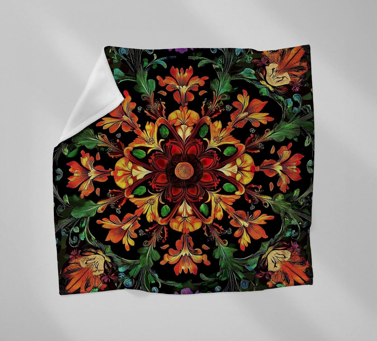 William Morris "The Floral Narrative: Telling Stories with M coperta in pile da Nikis Art Studio