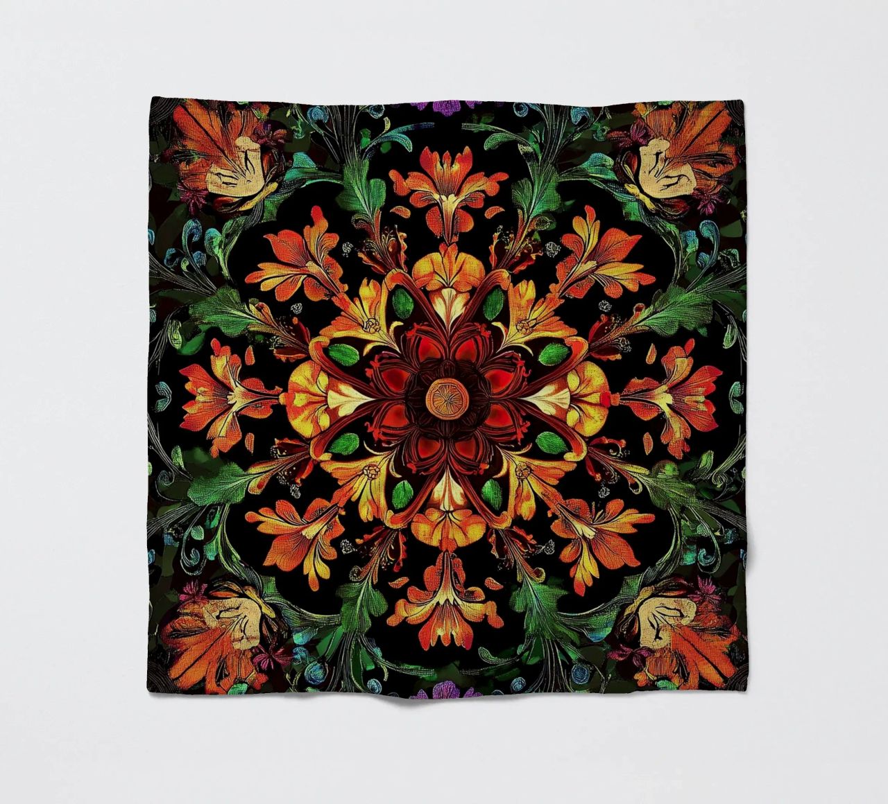 William Morris "The Floral Narrative: Telling Stories with M coperta in pile da Nikis Art Studio