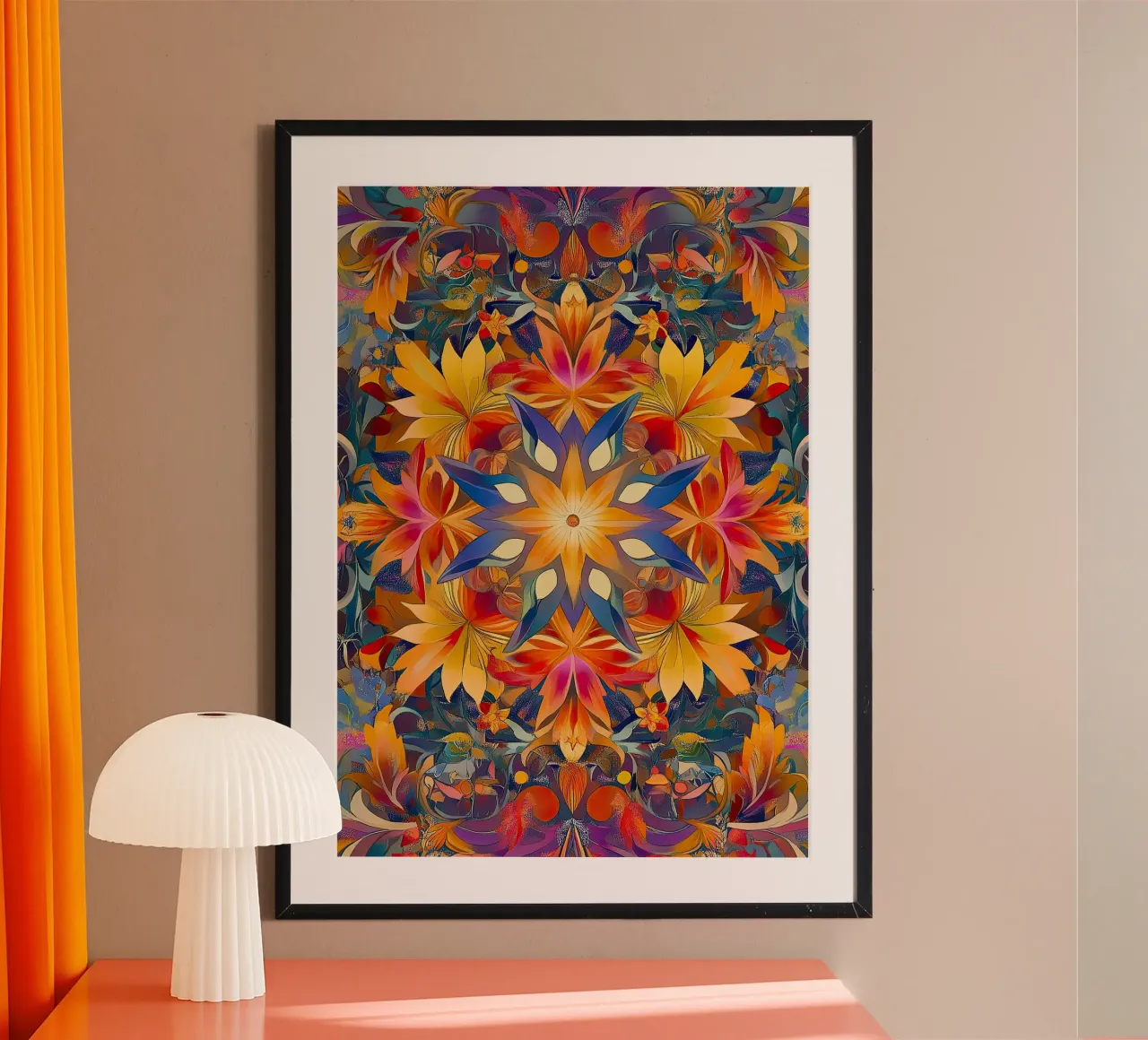 William Morris "Morris’s Garden: A Celebration of Nature" poster con telaio in legno da Nikis Art Studio