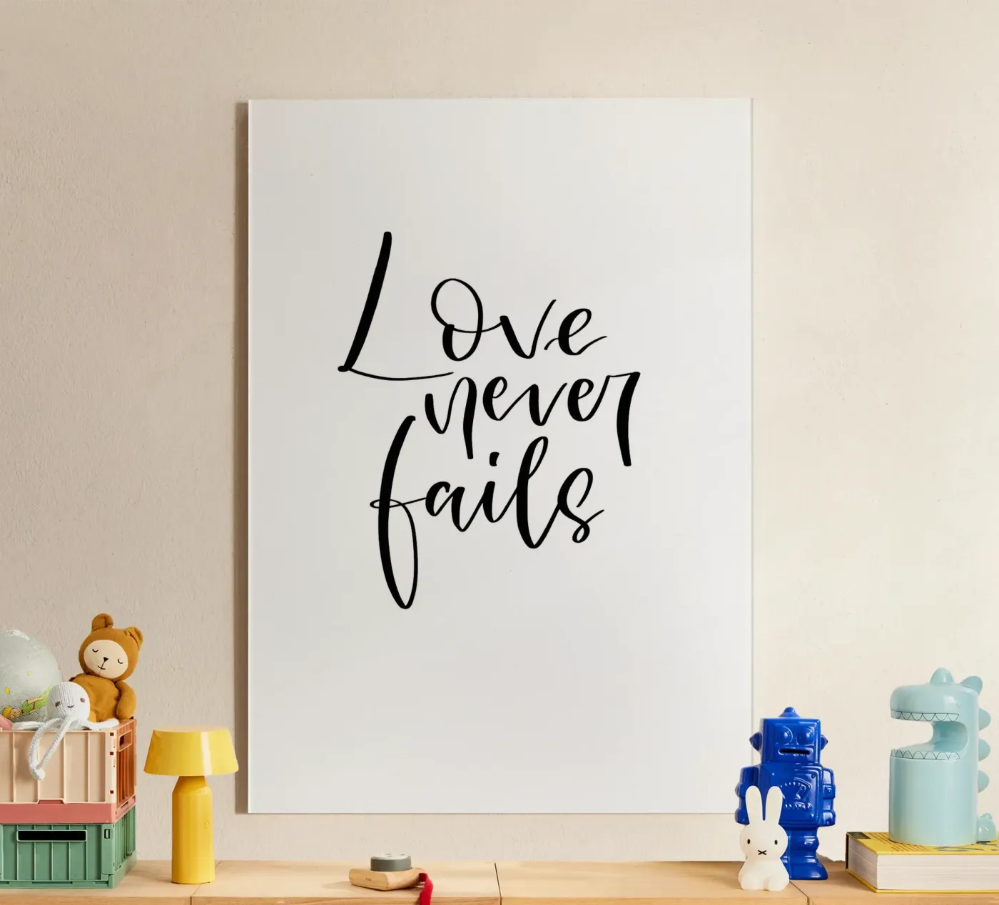 Love never fails plexiglass da julianas.letterei