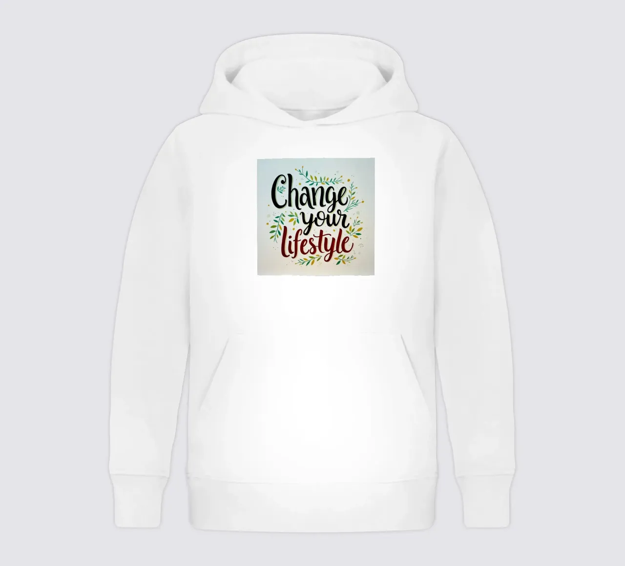 Cambia tu estilo de vida sudadera con capucha para niño de inspirational quote