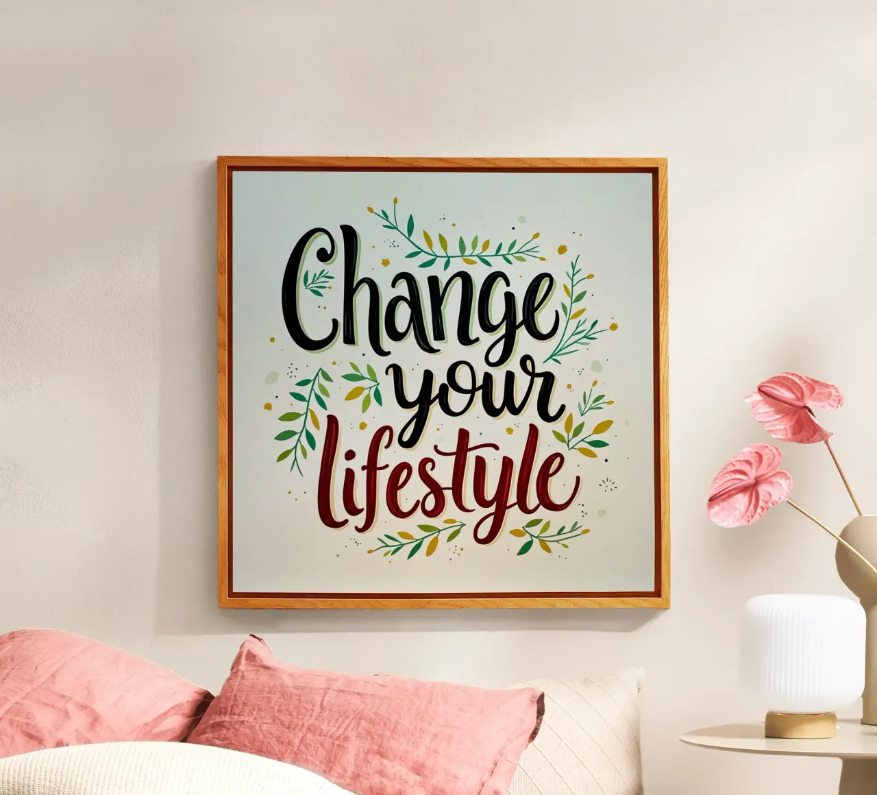 Ändern Sie Ihren Lebensstil Acryl-Glas von inspirational quote