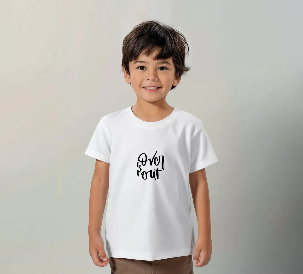 over & out t-shirt bambini da julianas.letterei