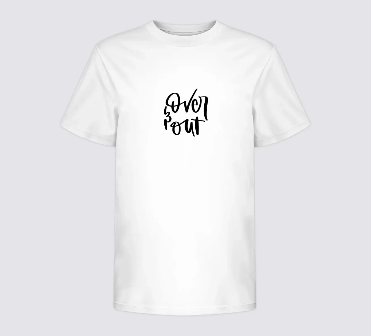 over & out t-shirt bambini da julianas.letterei