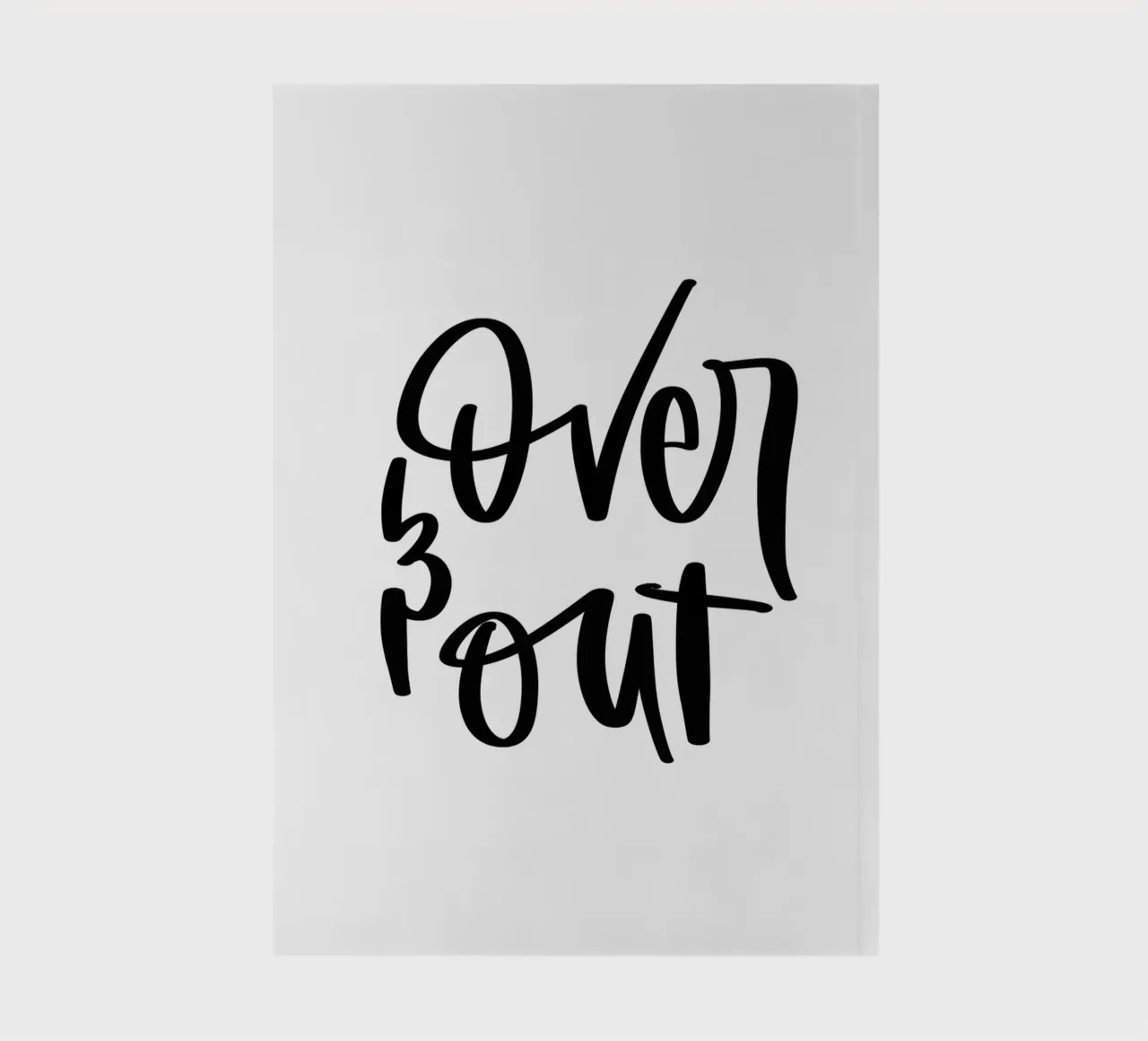 over & out notebook by julianas.letterei