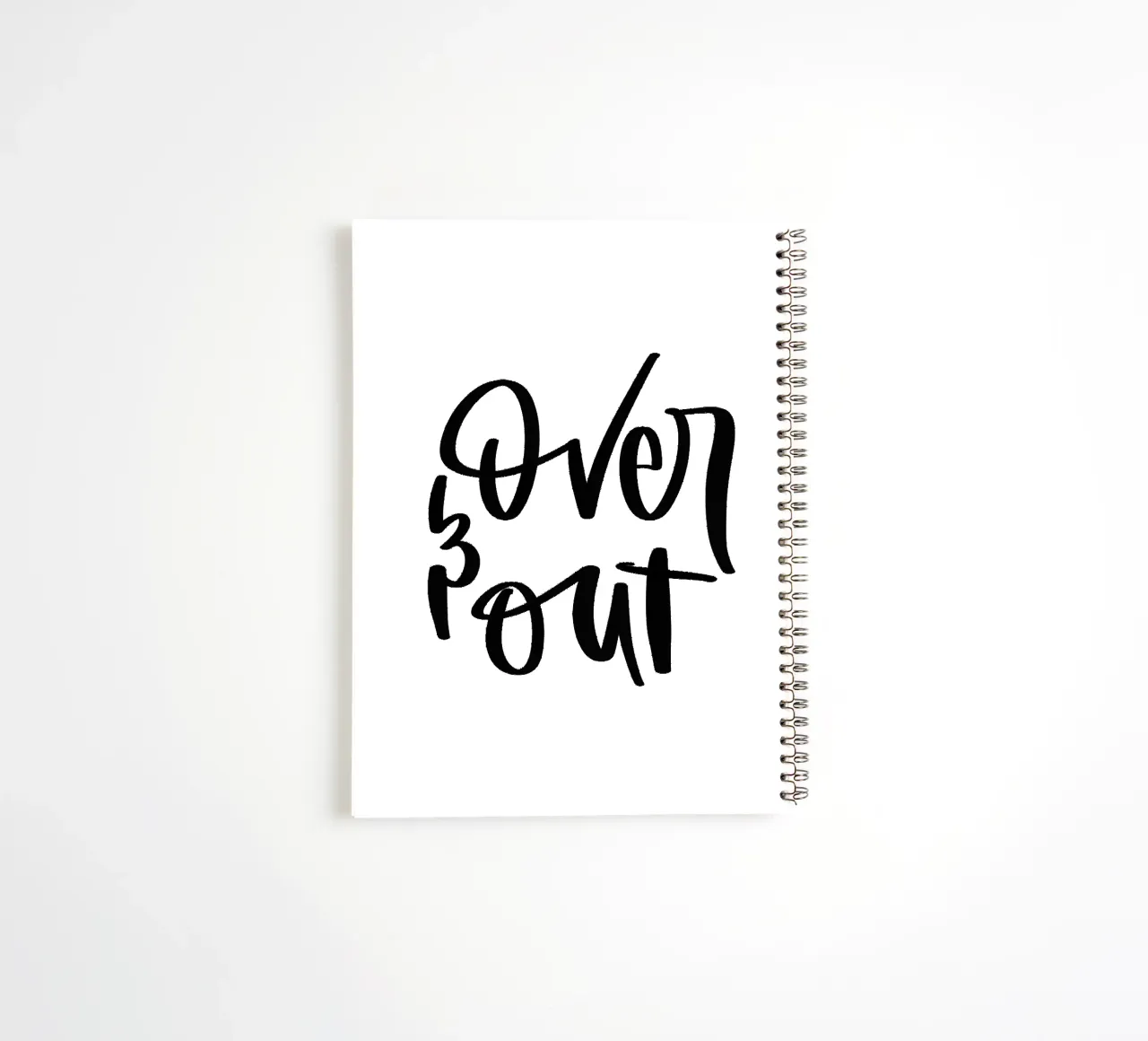 over & out spiral notebook by julianas.letterei