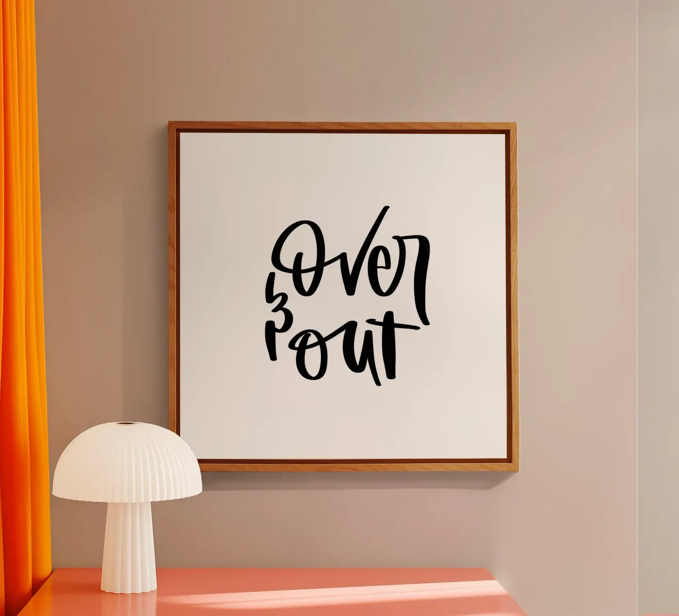 over & out acryl van julianas.letterei