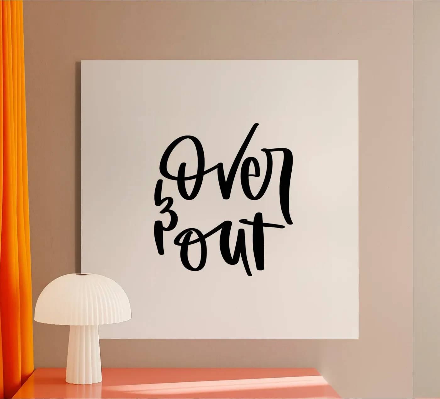 over & out acryl van julianas.letterei