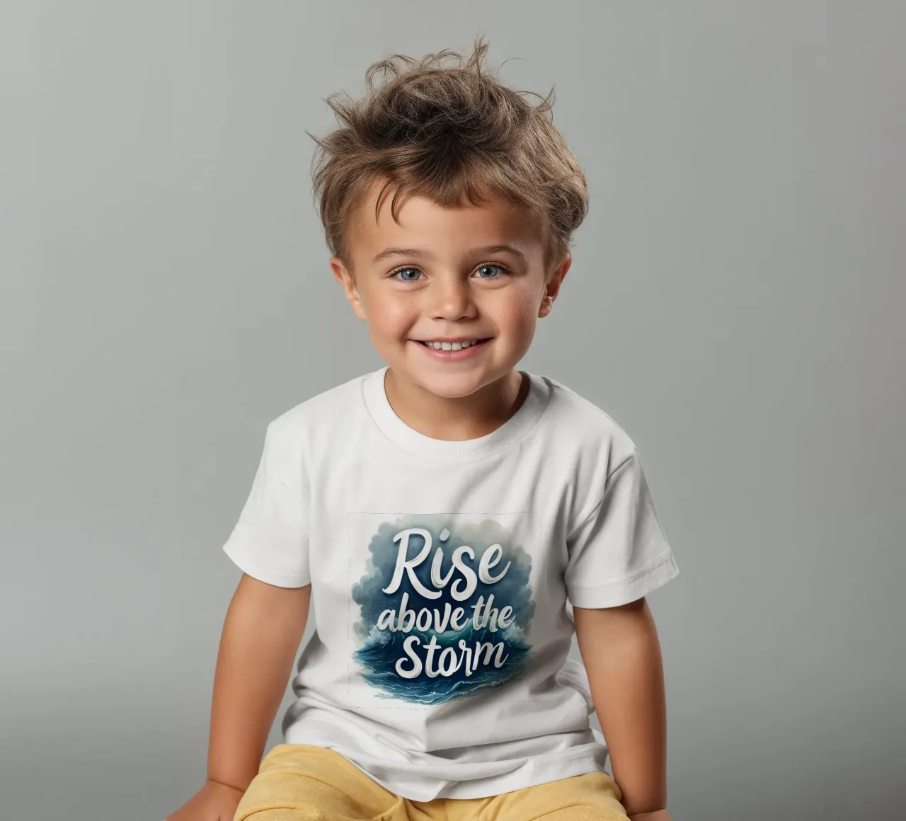 Rise Above the Storm kids t-shirt by inspirational quote