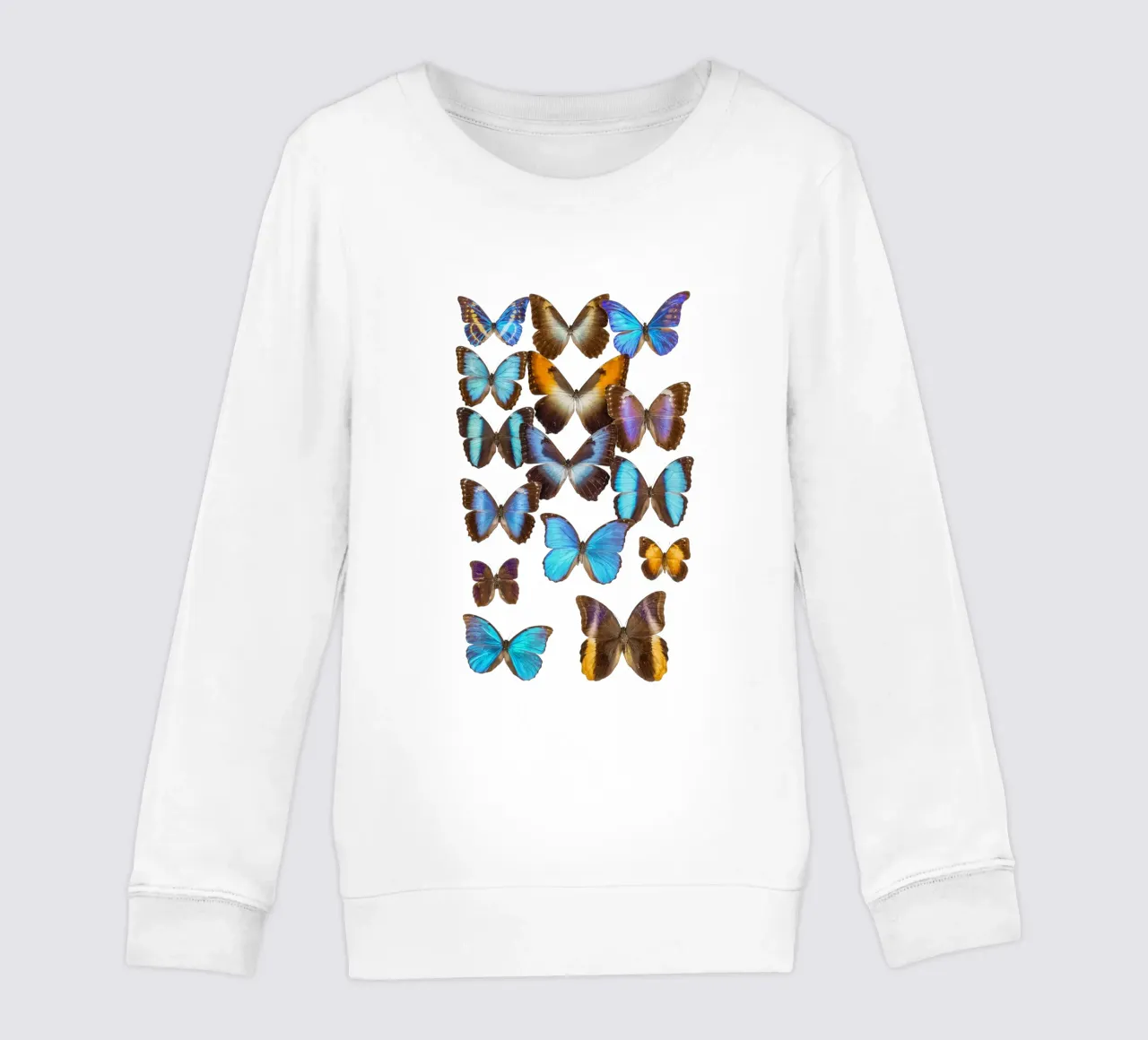 Wings of Tranquility: Exotic Butterflies felpa bambino da Curious Collections by Marielle Leenders
