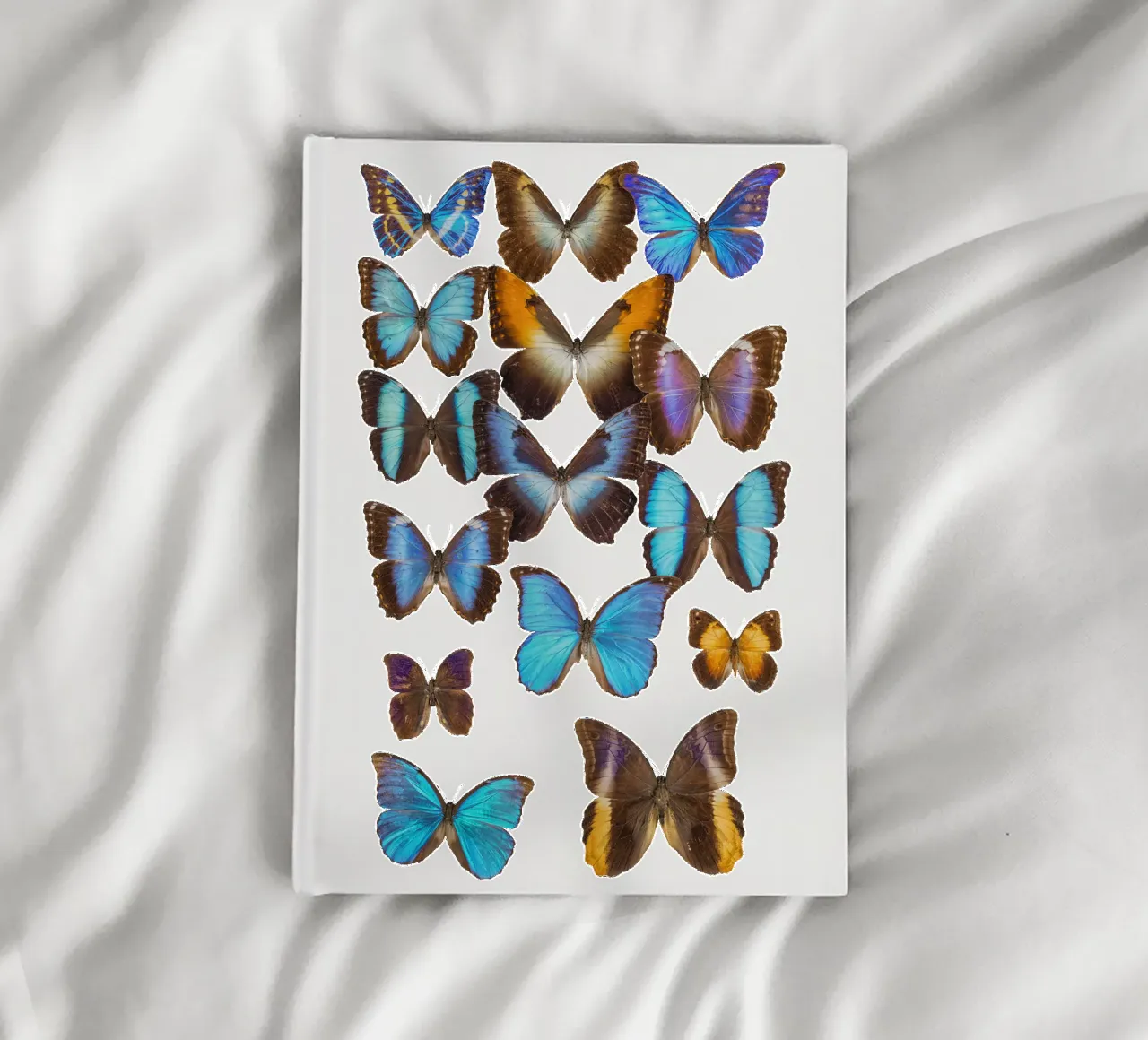 Wings of Tranquility: Exotic Butterflies notebook by Curious Collections by Marielle Leenders