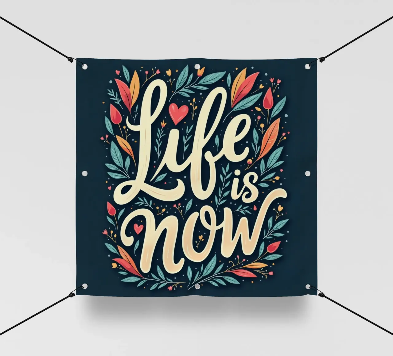 La vita è adesso telo in pvc da inspirational quote