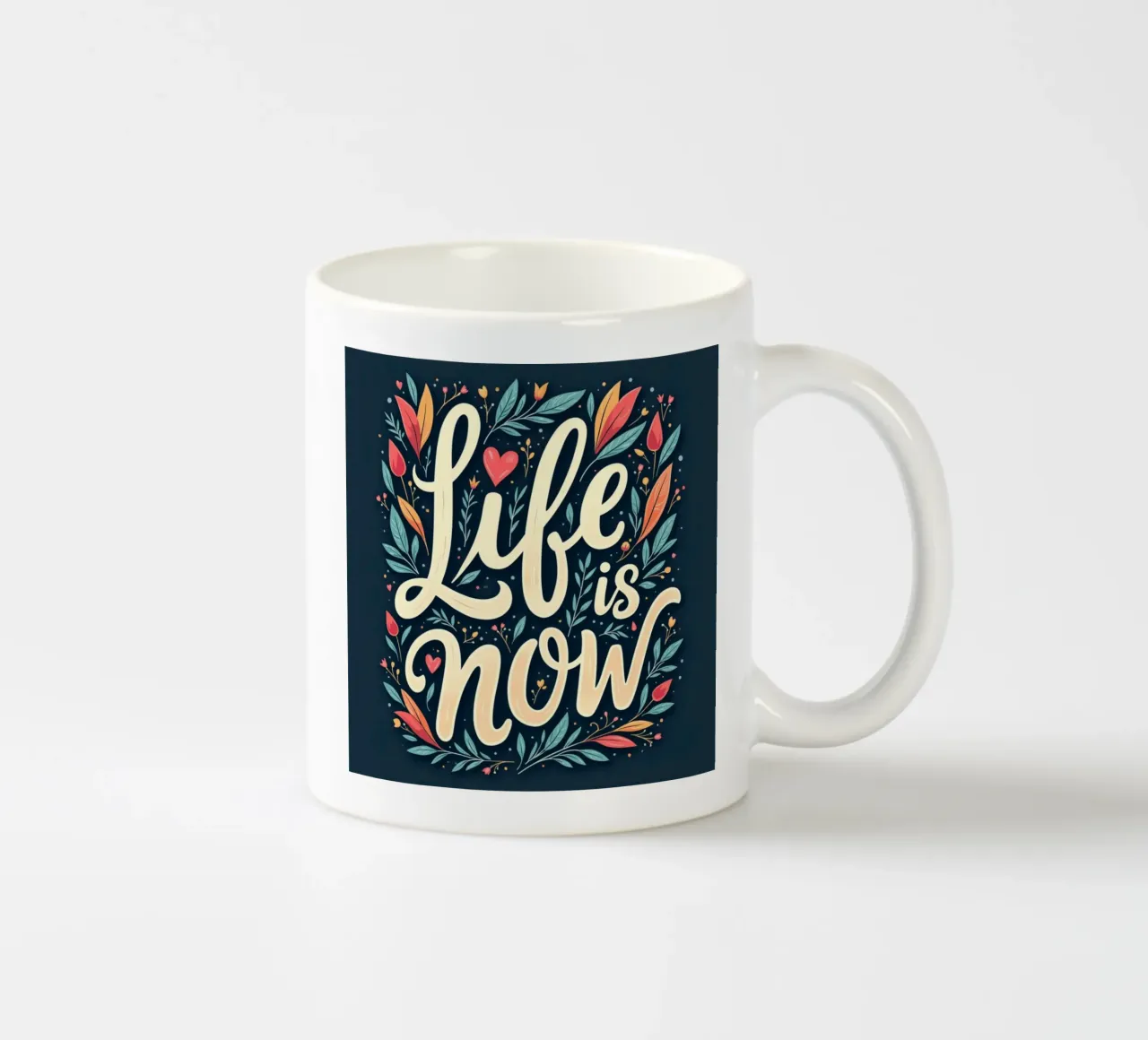 La vita è adesso tazza in ceramica da inspirational quote