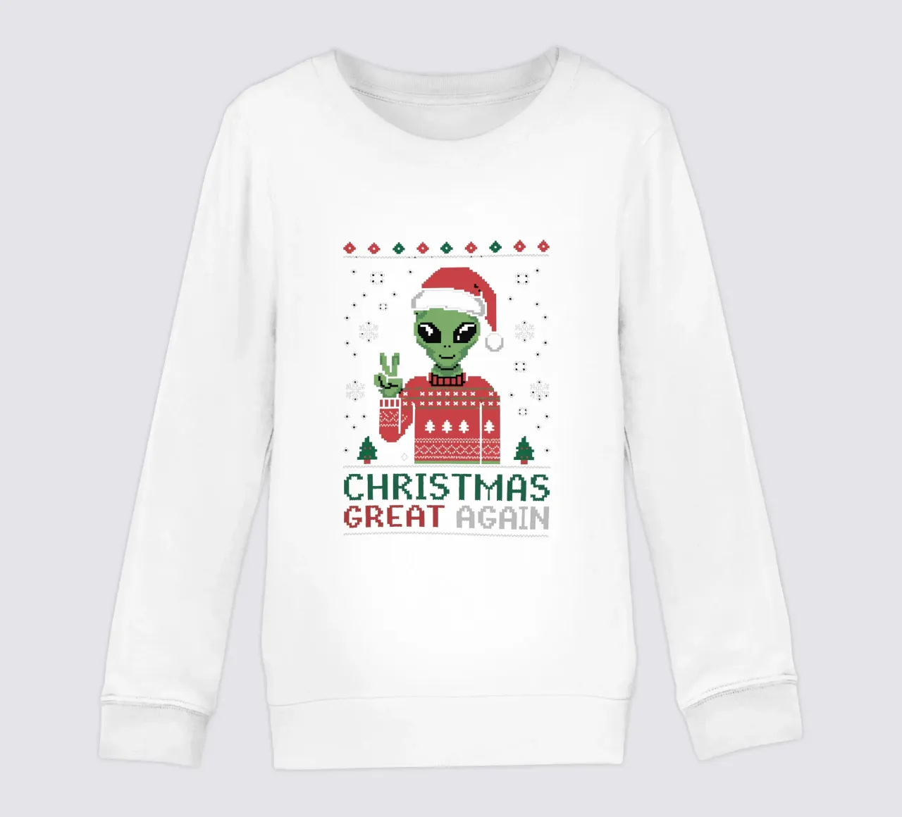 CHRISTMAS GREAT AGAIN felpa bambino da edsonramosart