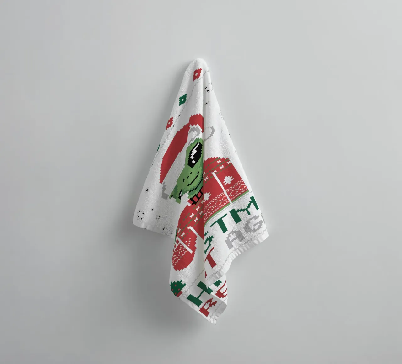 CHRISTMAS GREAT AGAIN asciugamano da bagno da edsonramosart