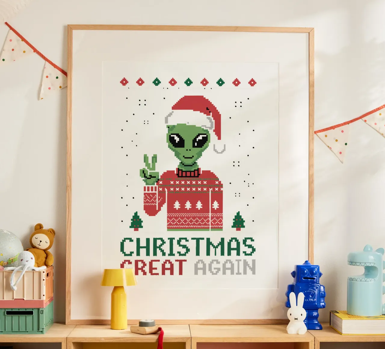 CHRISTMAS GREAT AGAIN carta hahnemühle da edsonramosart