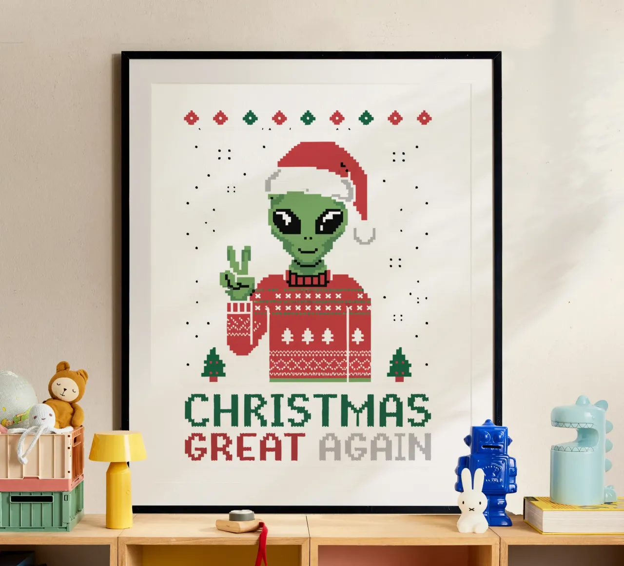 CHRISTMAS GREAT AGAIN carta hahnemühle da edsonramosart