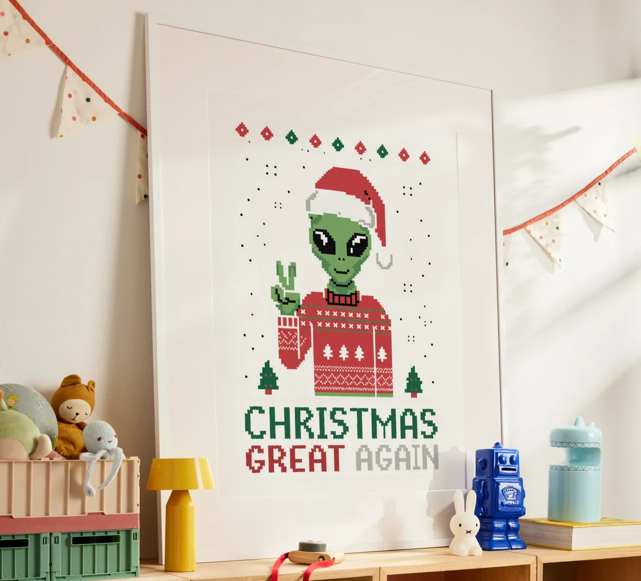CHRISTMAS GREAT AGAIN carta hahnemühle da edsonramosart