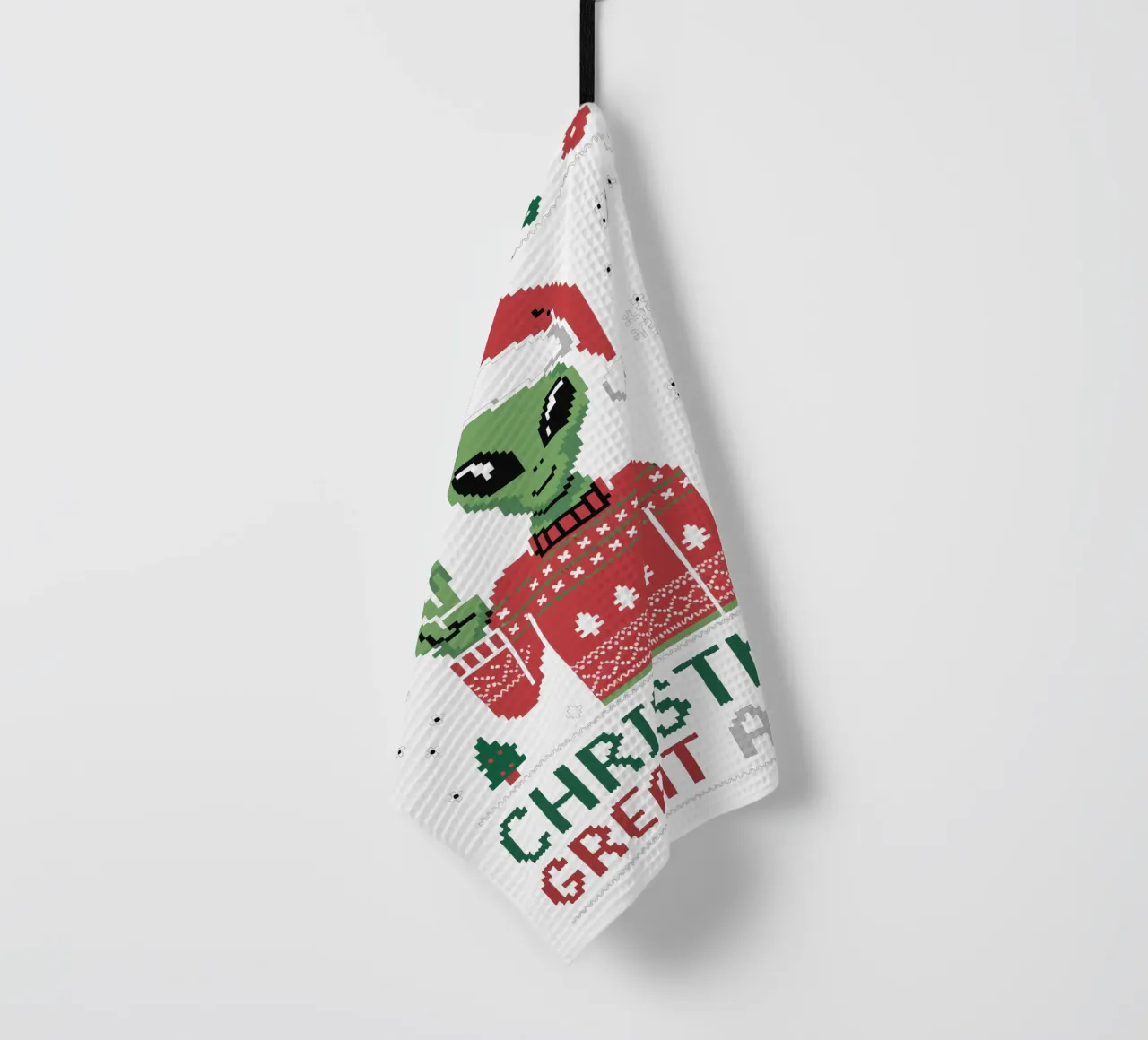 CHRISTMAS GREAT AGAIN canovaccio da cucina da edsonramosart