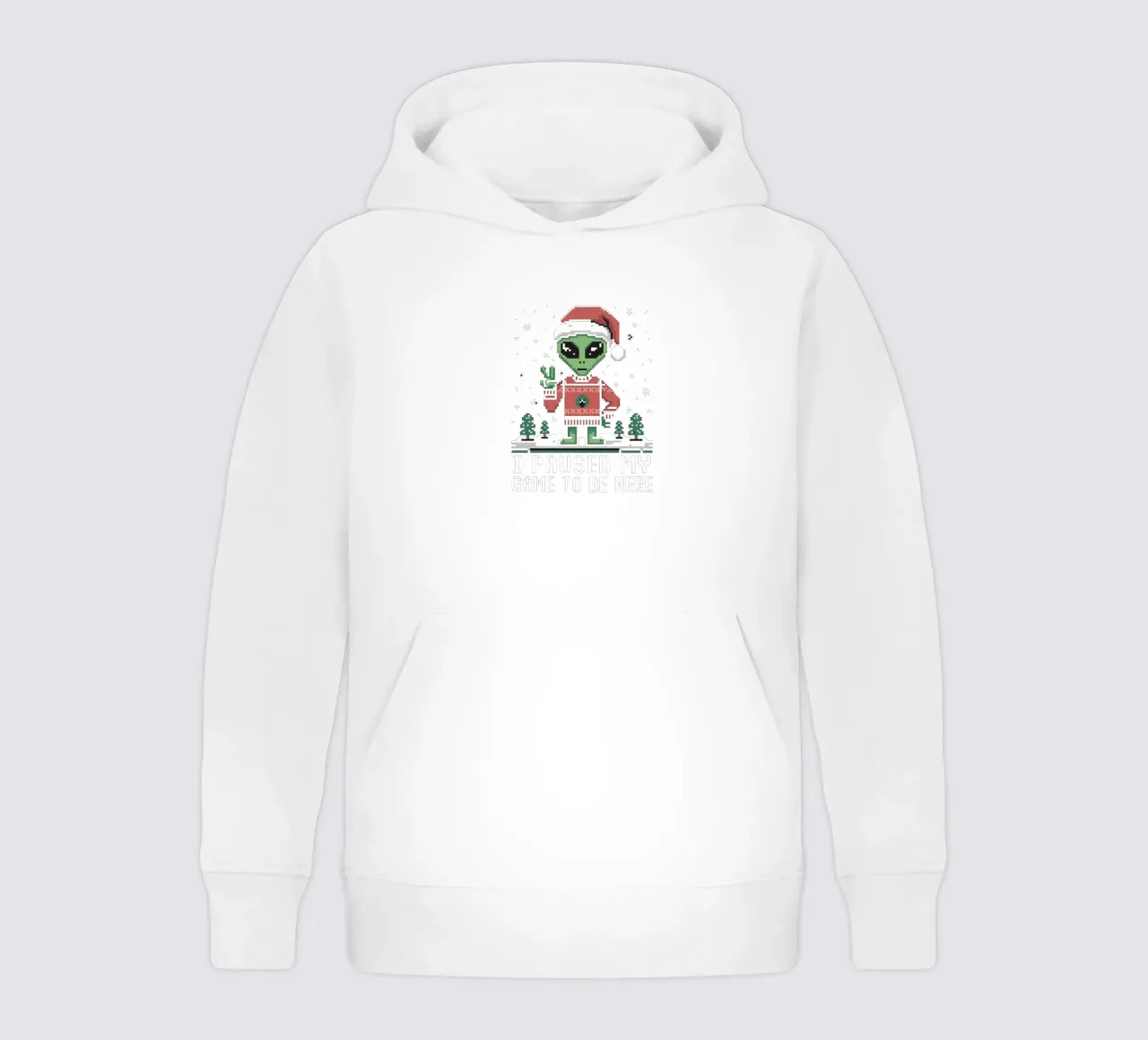 alien I paused my game to be here felpa bambino con cappuccio da edsonramosart