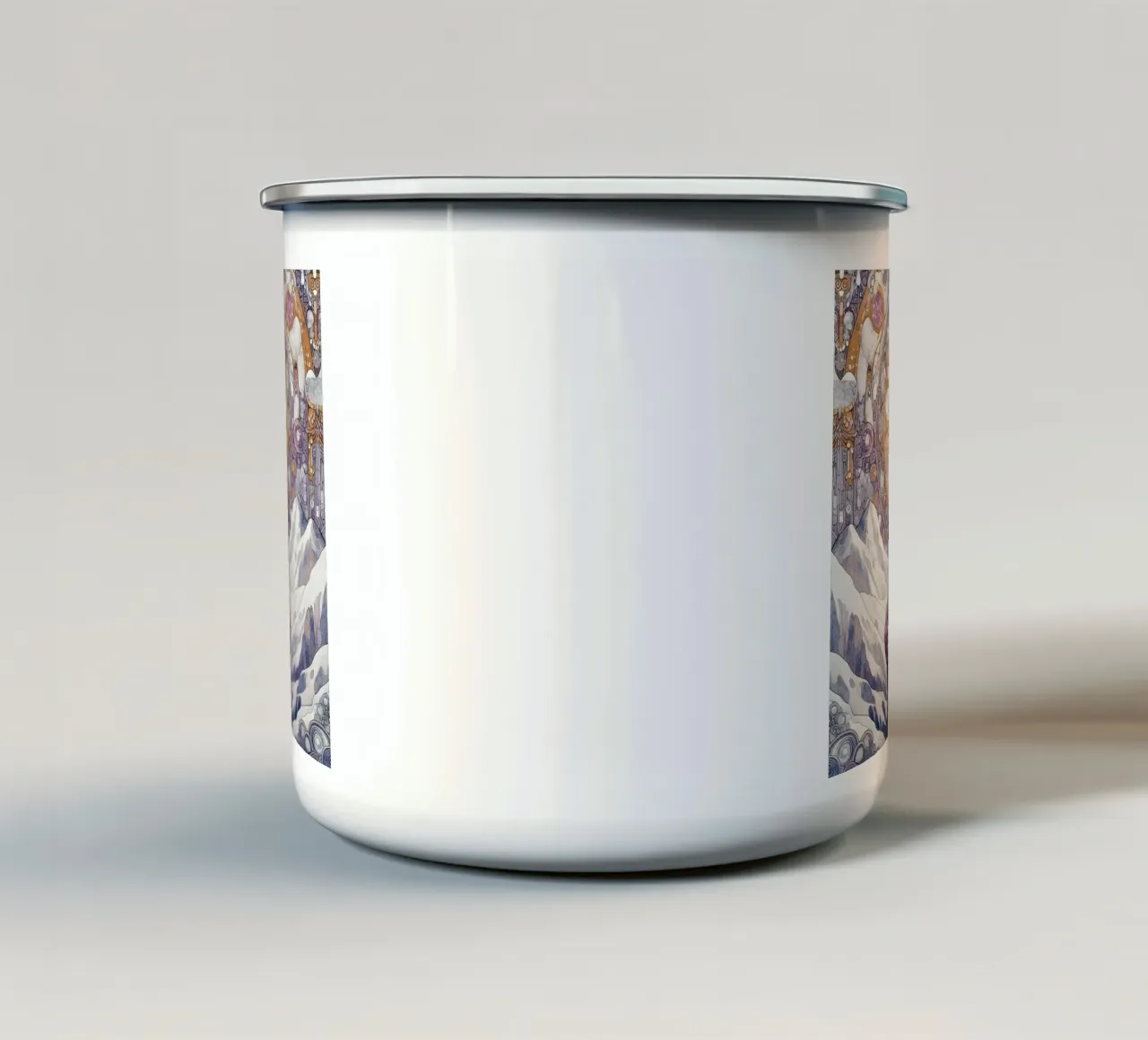 Figlia delle montagne tazza in smalto da Art-Nouveau-Dsg
