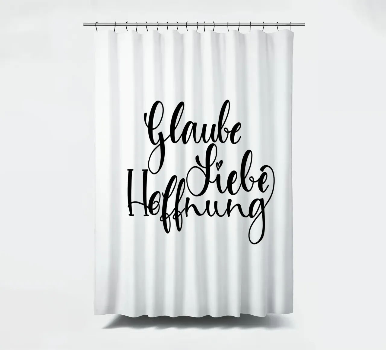 Glaube Liebe Hoffnung tenda da doccia da Letters of Love