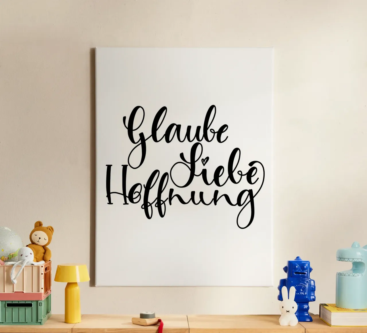 Glaube Liebe Hoffnung tela da Letters of Love