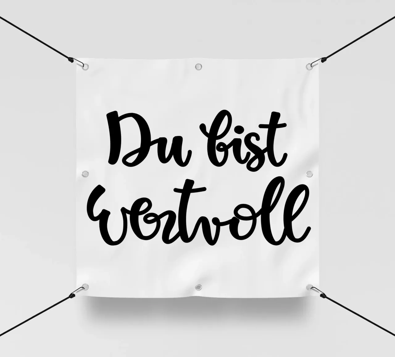 Du bist wertvoll telo in pvc da Letters of Love