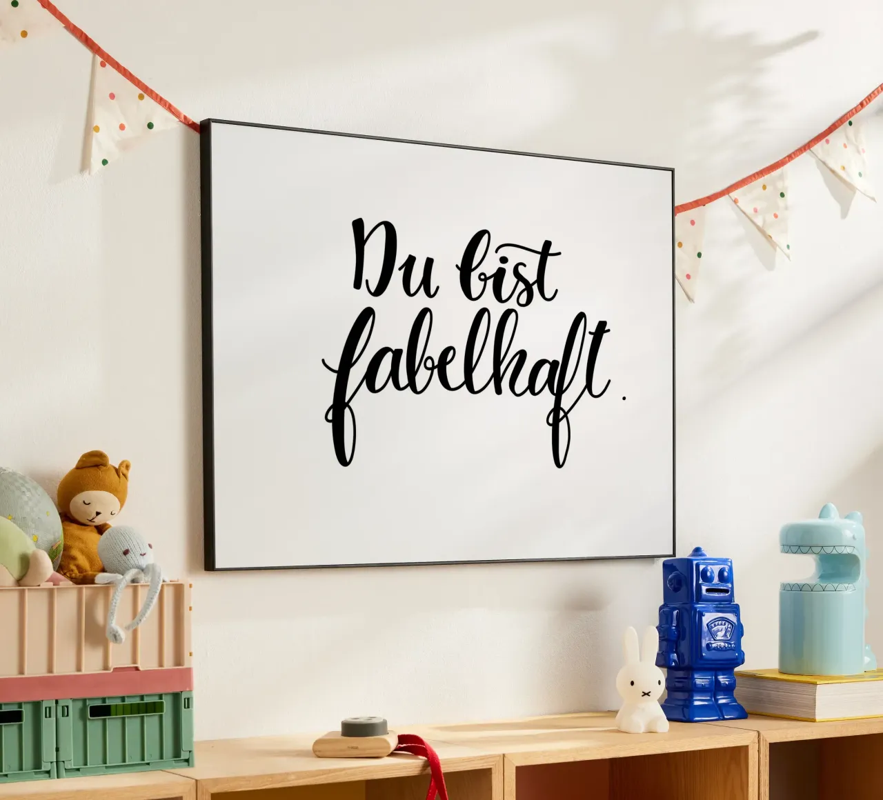 Du bist fabelhaft alu-dibond by Letters of Love
