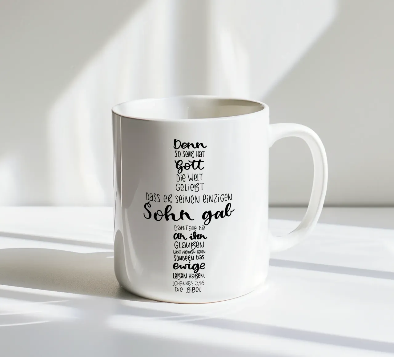 Johannes 3,16 tazza in ceramica da Letters of Love
