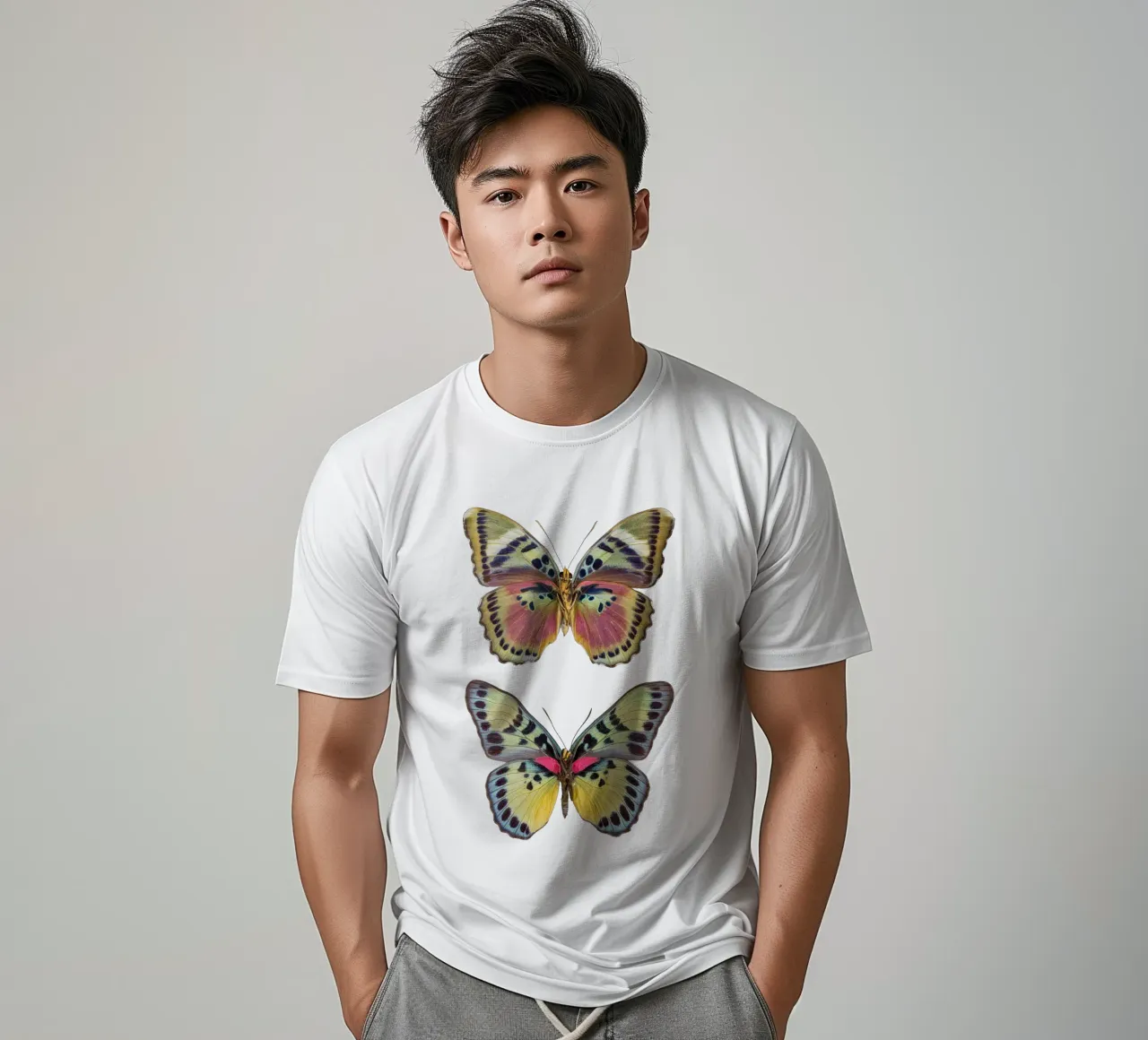 Two Beautiful Butterflies t-shirt da Curious Collections by Marielle Leenders