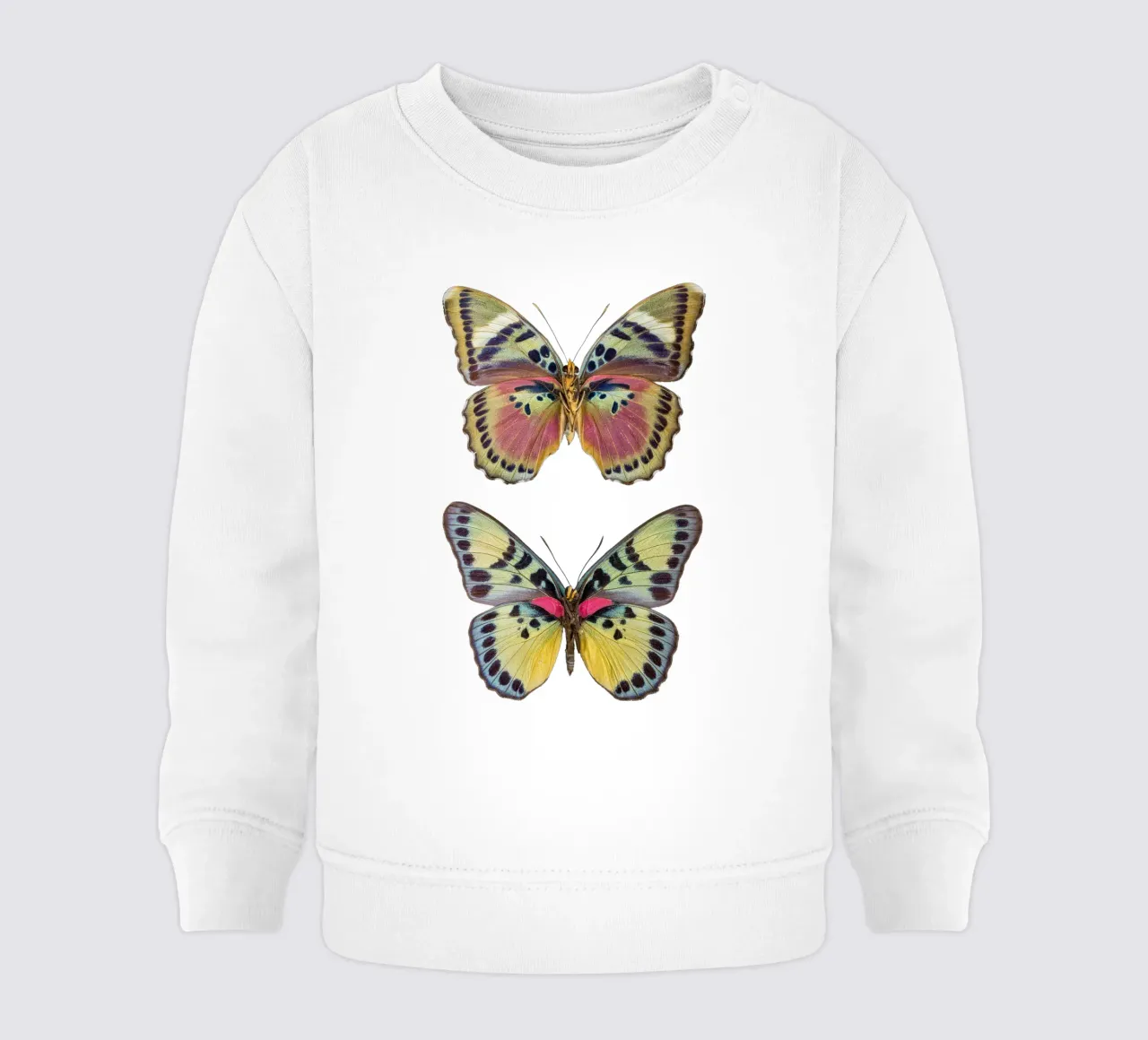 Two Beautiful Butterflies felpa neonato da Curious Collections by Marielle Leenders